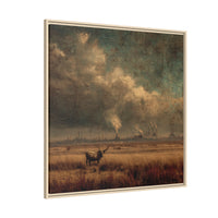 Cattle in Industrial Landscape | Vintage Style Art Print