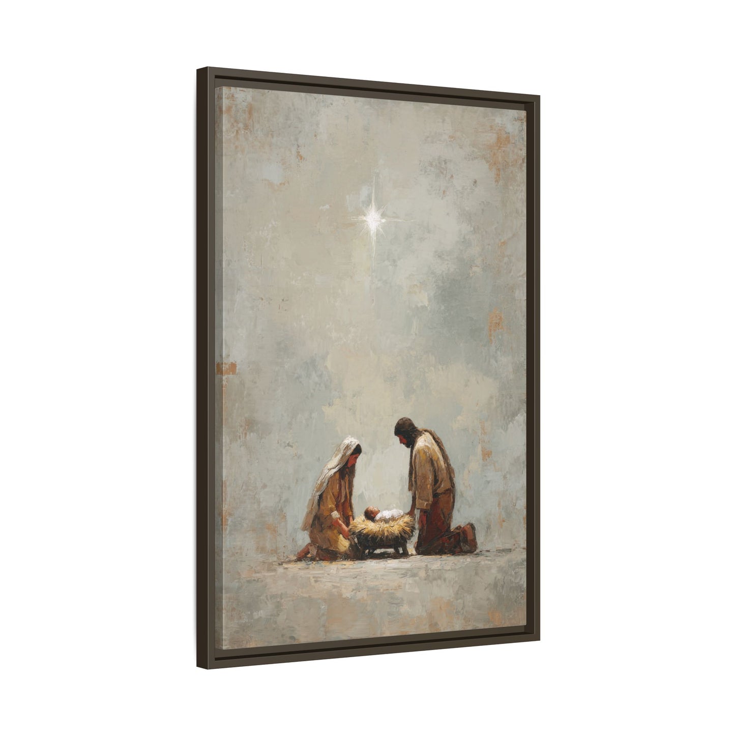 Nativity Scene Art Print - Warm Family Vibes