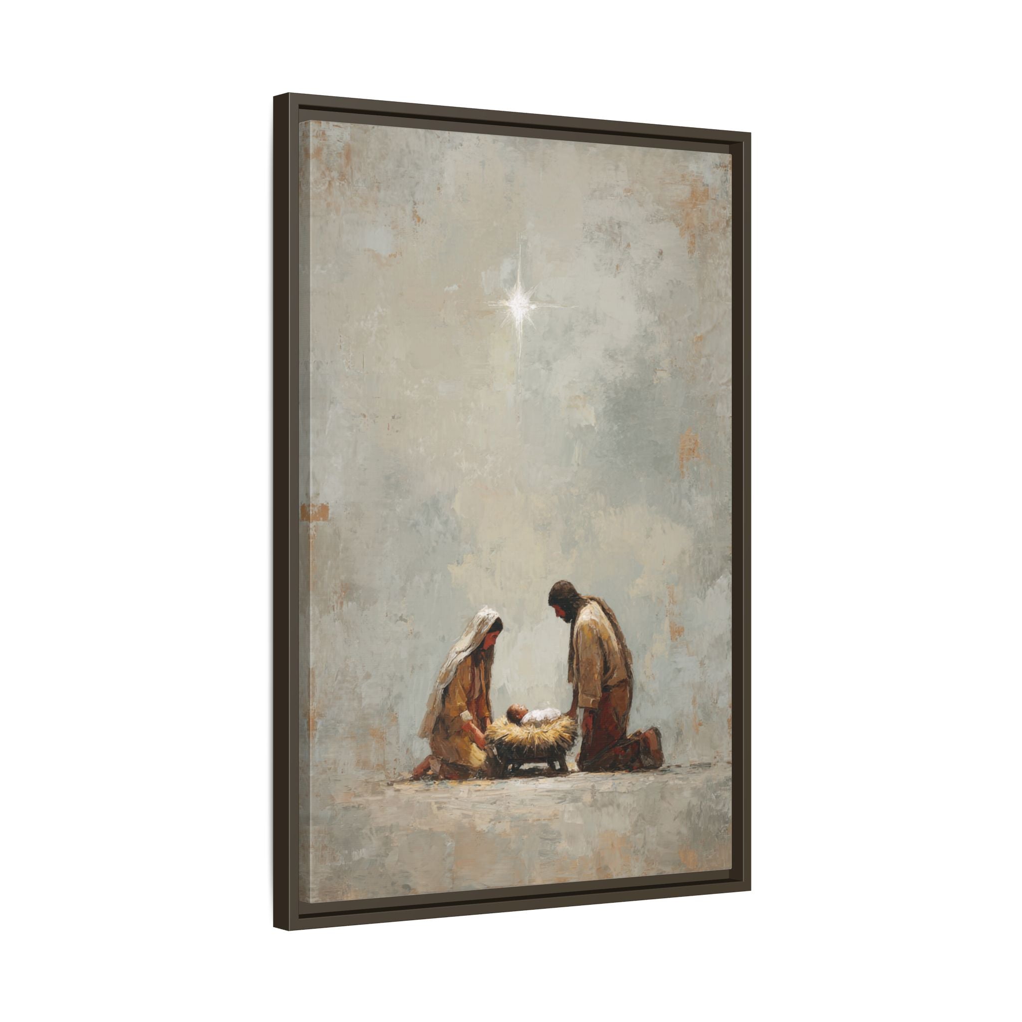 Nativity Scene Art Print - Warm Family Vibes