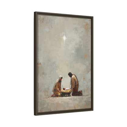 Nativity Scene Art Print - Warm Family Vibes