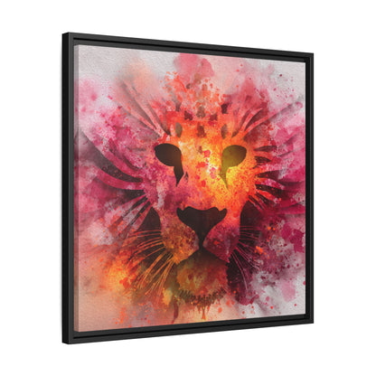 Vibrant Lion Watercolor Artwork | Animal Portrait