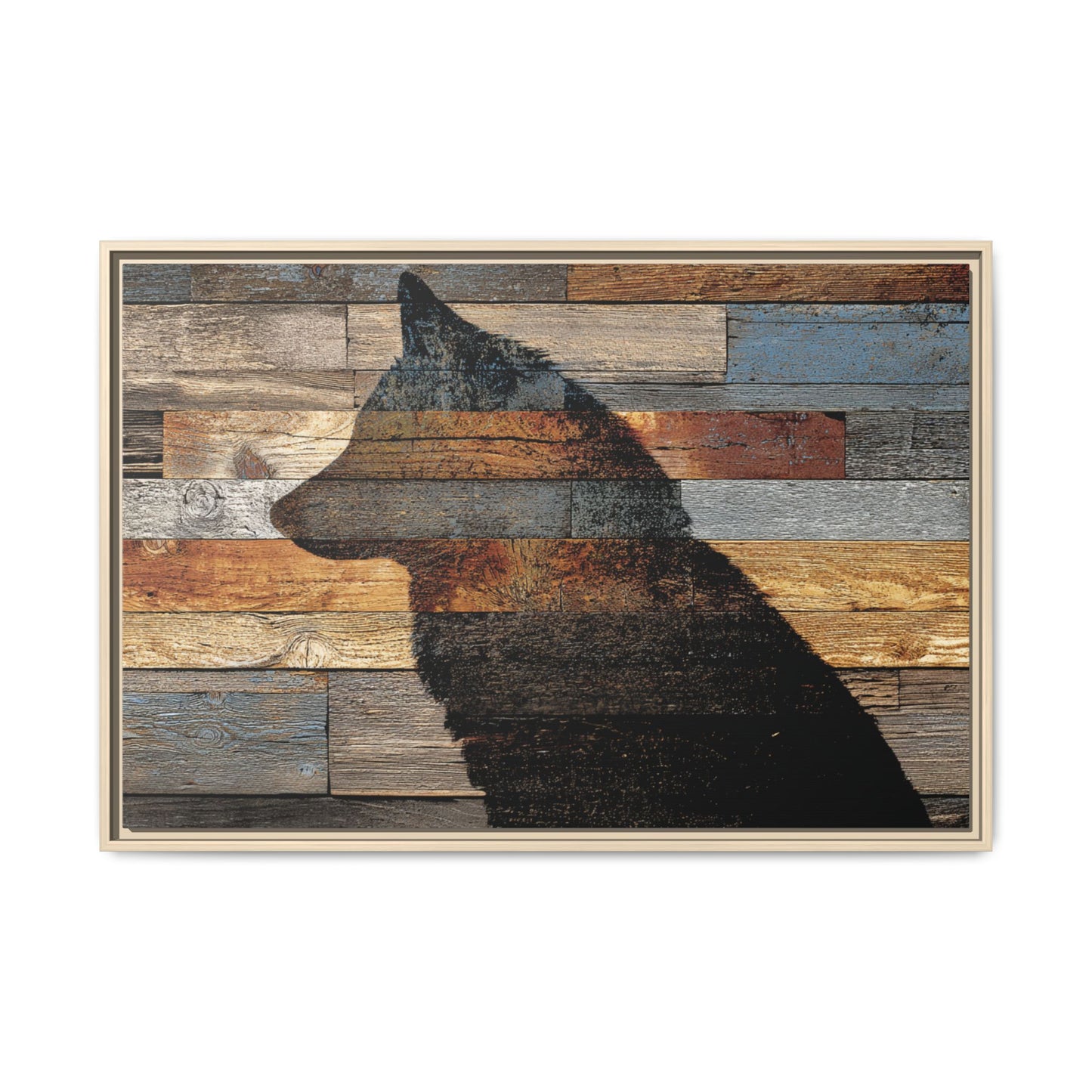 Rustic Wolf Silhouette Wall Art | Nature Inspired Decor