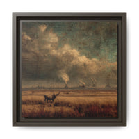 Cattle in Industrial Landscape | Vintage Style Art Print
