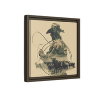 Lone Cowboy Silhouette Art - Vintage Western Charm