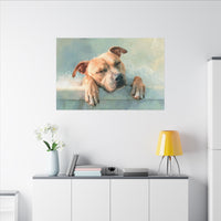 Calming Canine Portrait - Serene Dog Art Print