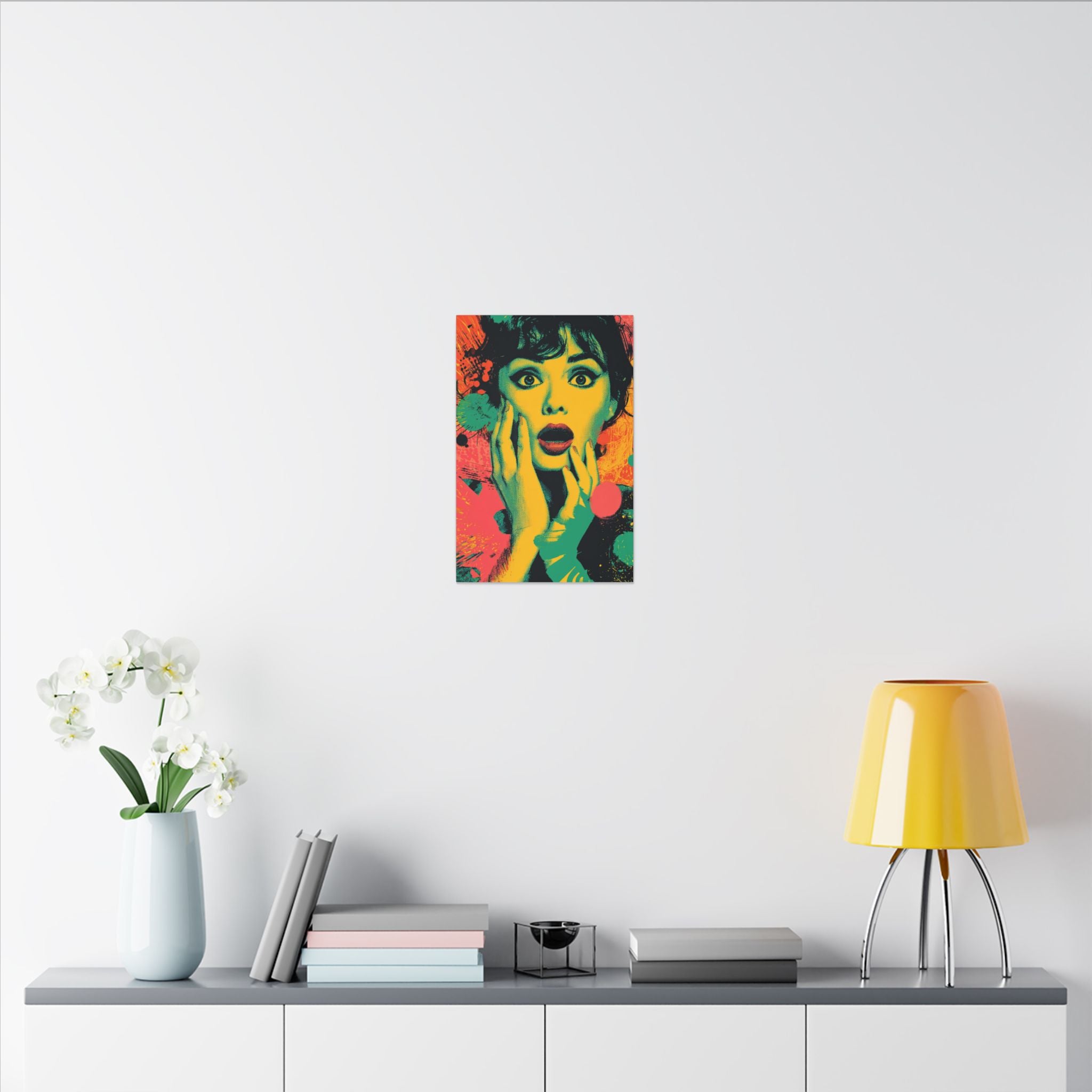 Surreal Pop Art Woman – Vibrant Modern Wall Art