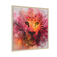 Vibrant Lion Watercolor Artwork | Animal Portrait