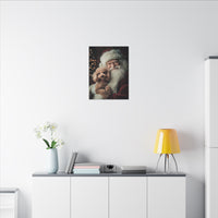 Heartwarming Santa and Poodle Artwork – Holiday Home Décor