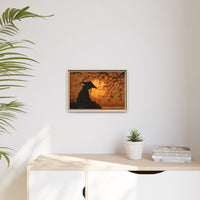 Serene Silhouette of Contemplation | Asian-Inspired Artwork