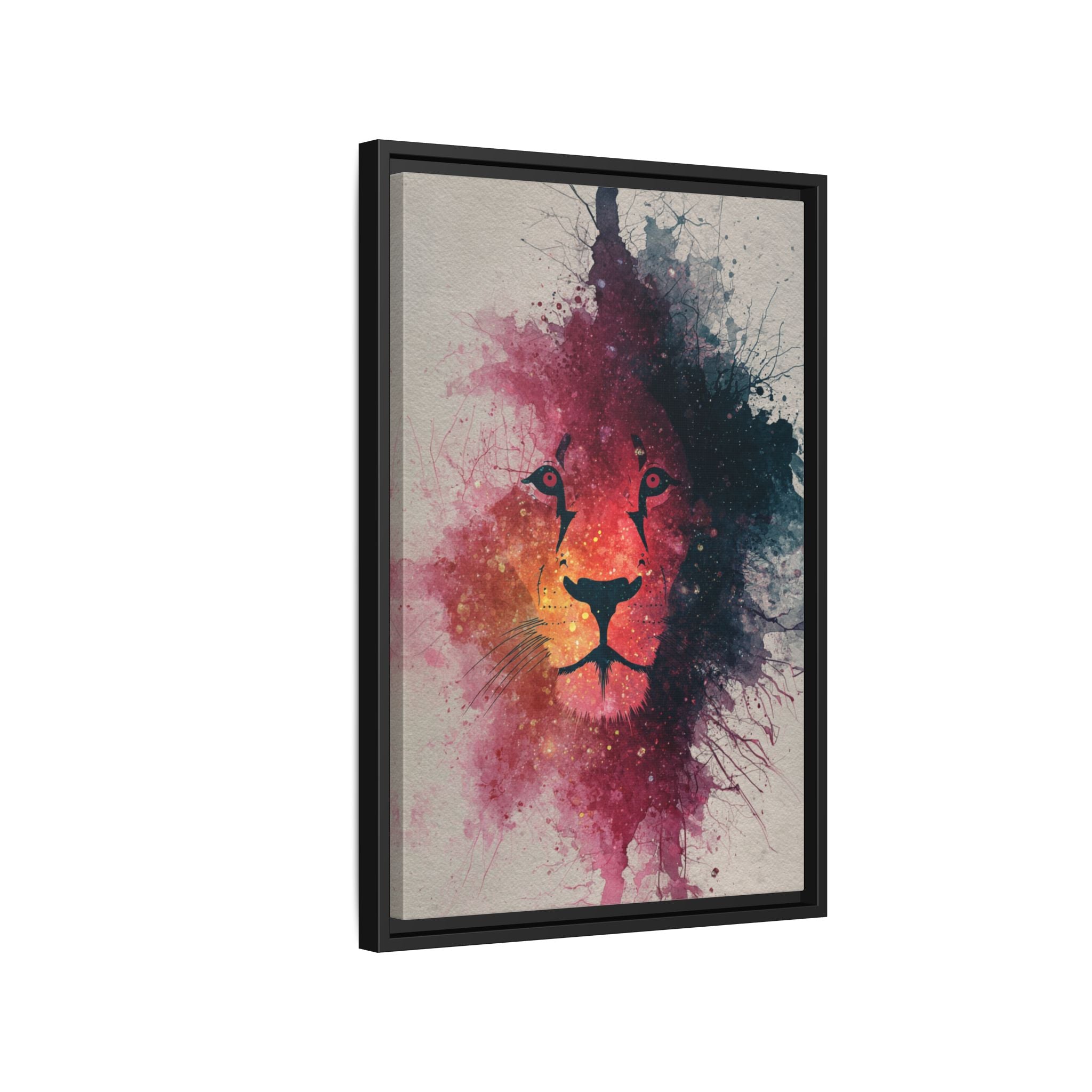 Majestic Lion Watercolor Art | Vibrant Animal Portrait