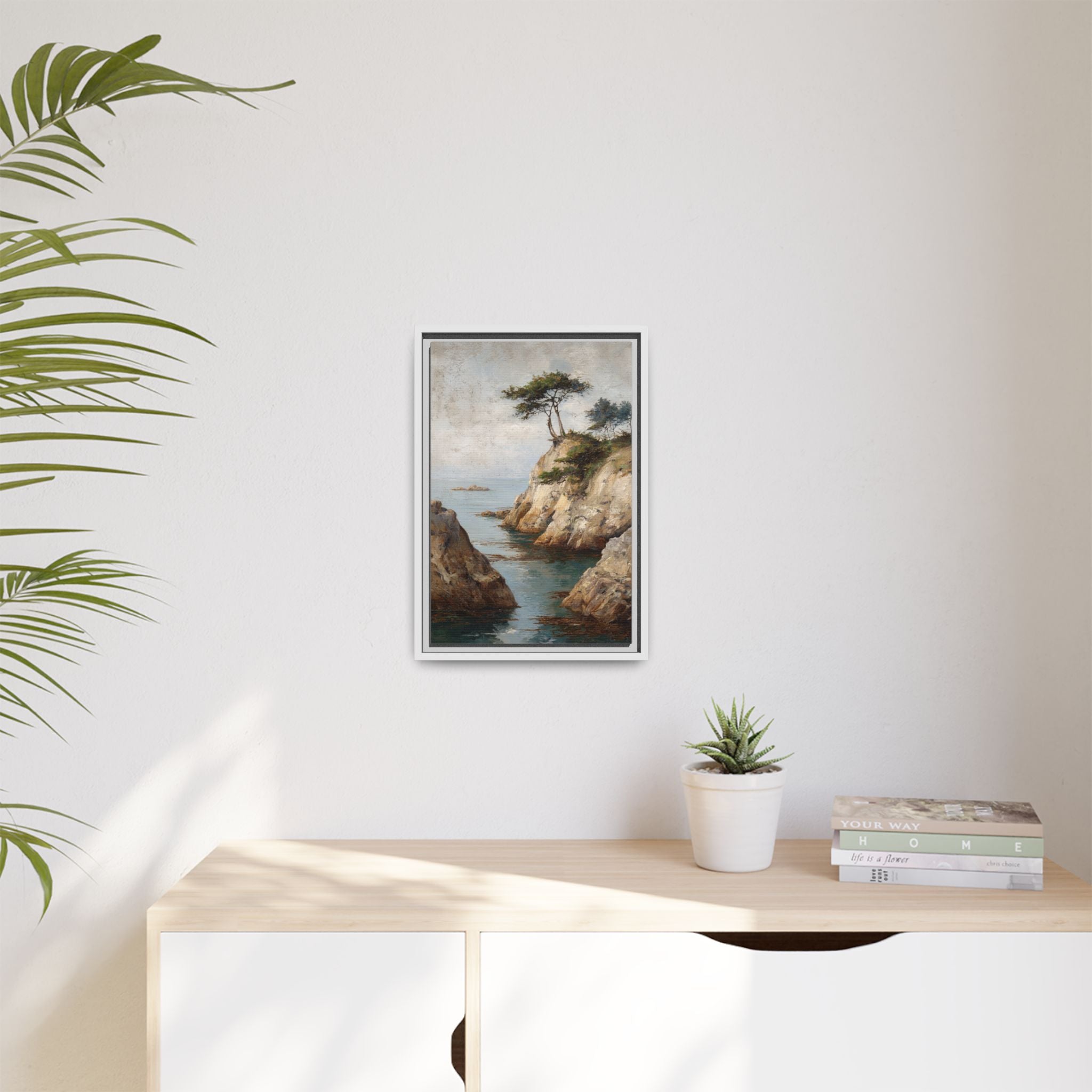 Serene Seaside Landscape Art - Tranquil Coastal Decor