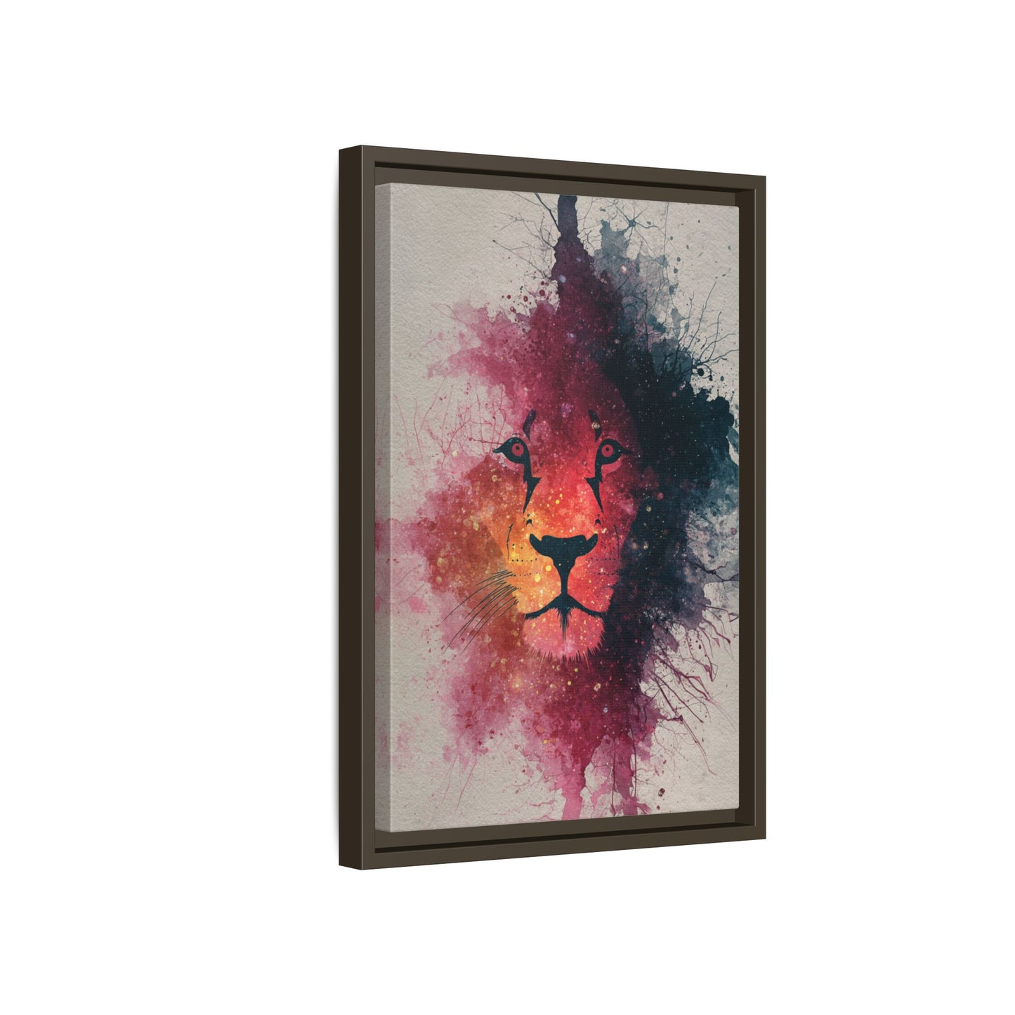 Majestic Lion Watercolor Art | Vibrant Animal Portrait