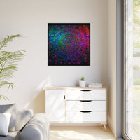 Aztec Mandala Wall Art - Colorful Cultural Decor