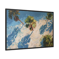 Tropical Palm Trees Artwork | Vibrant Coastal Landscape