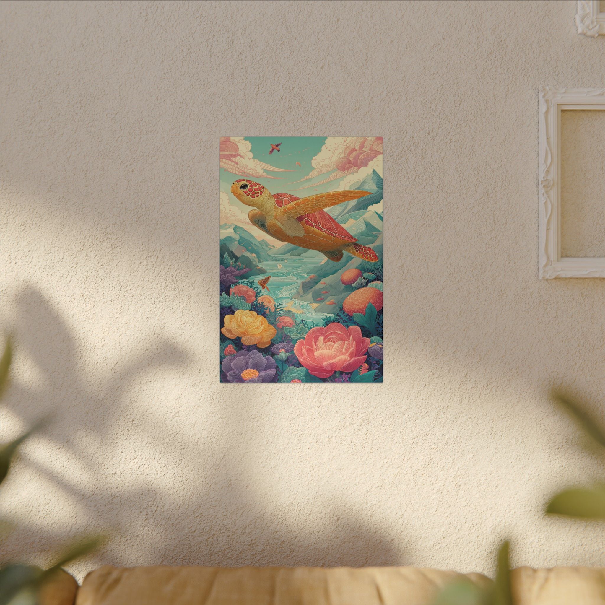 Vibrant Turtle Art | Whimsical Nature Illustration