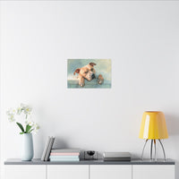 Cozy Dog Portrait | Serene Animal Artwork for Warm Spaces