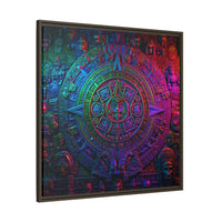 Aztec Mandala Wall Art - Colorful Cultural Decor