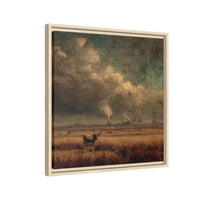 Cattle in Industrial Landscape | Vintage Style Art Print