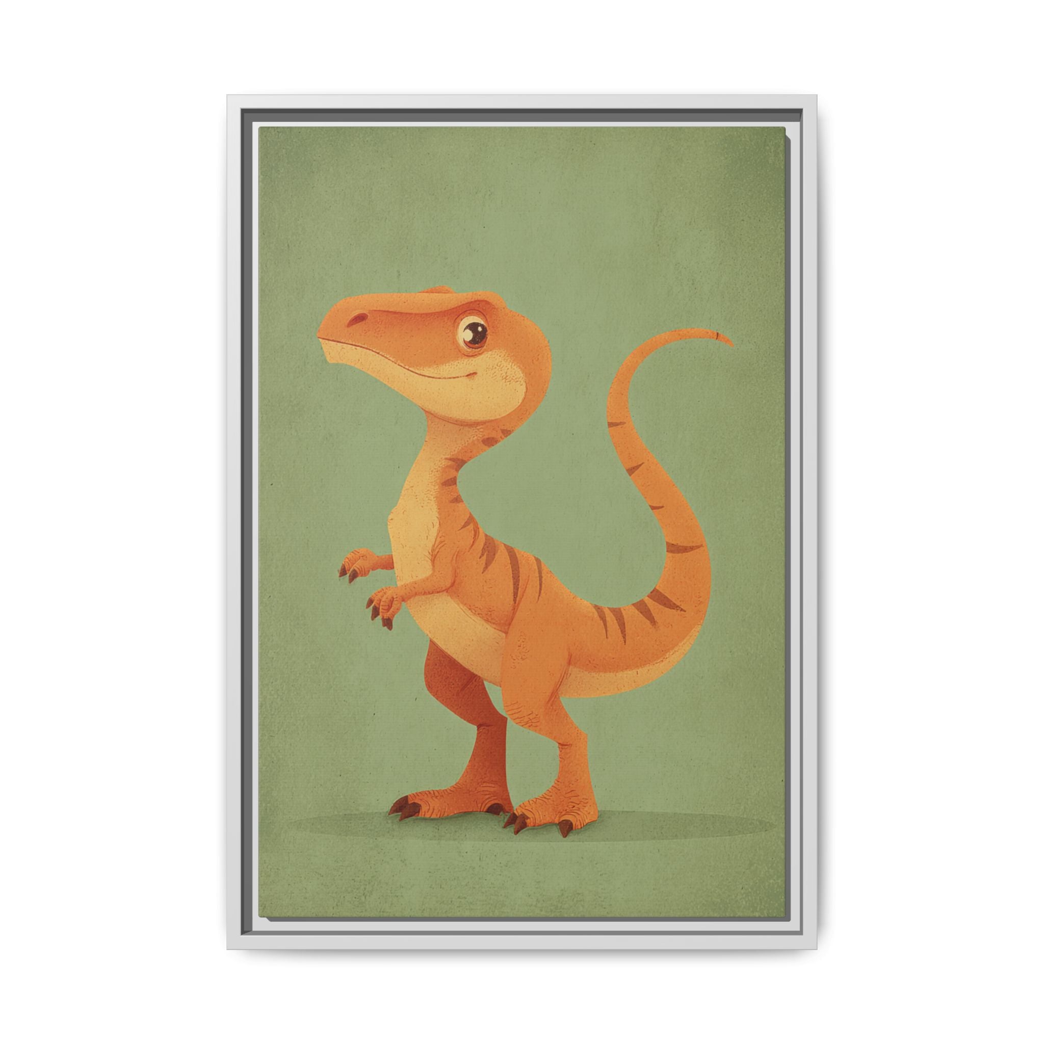 Whimsical Dinosaur Illustration Art for Kids' Rooms