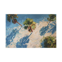 Tropical Palm Trees Artwork | Vibrant Coastal Landscape