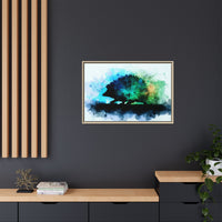 Hedgehog Silhouette Watercolor Art | Nature-Inspired Home Decor