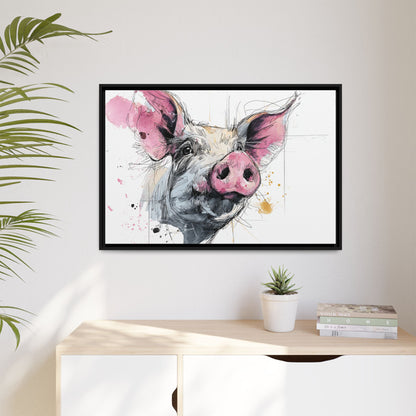 Whimsical Pig Art Print
