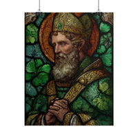 Saint Artwork | Irish Heritage Art | Traditional Green Tones