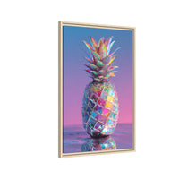 Colorful Pineapple Canvas Art | Abstract Tropical Design