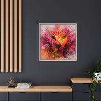 Vibrant Lion Artwork – Bold Watercolor Print