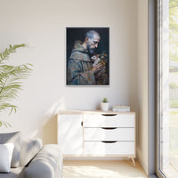 Saint Francis and Rabbit Artwork - Nature Inspired Wall Art