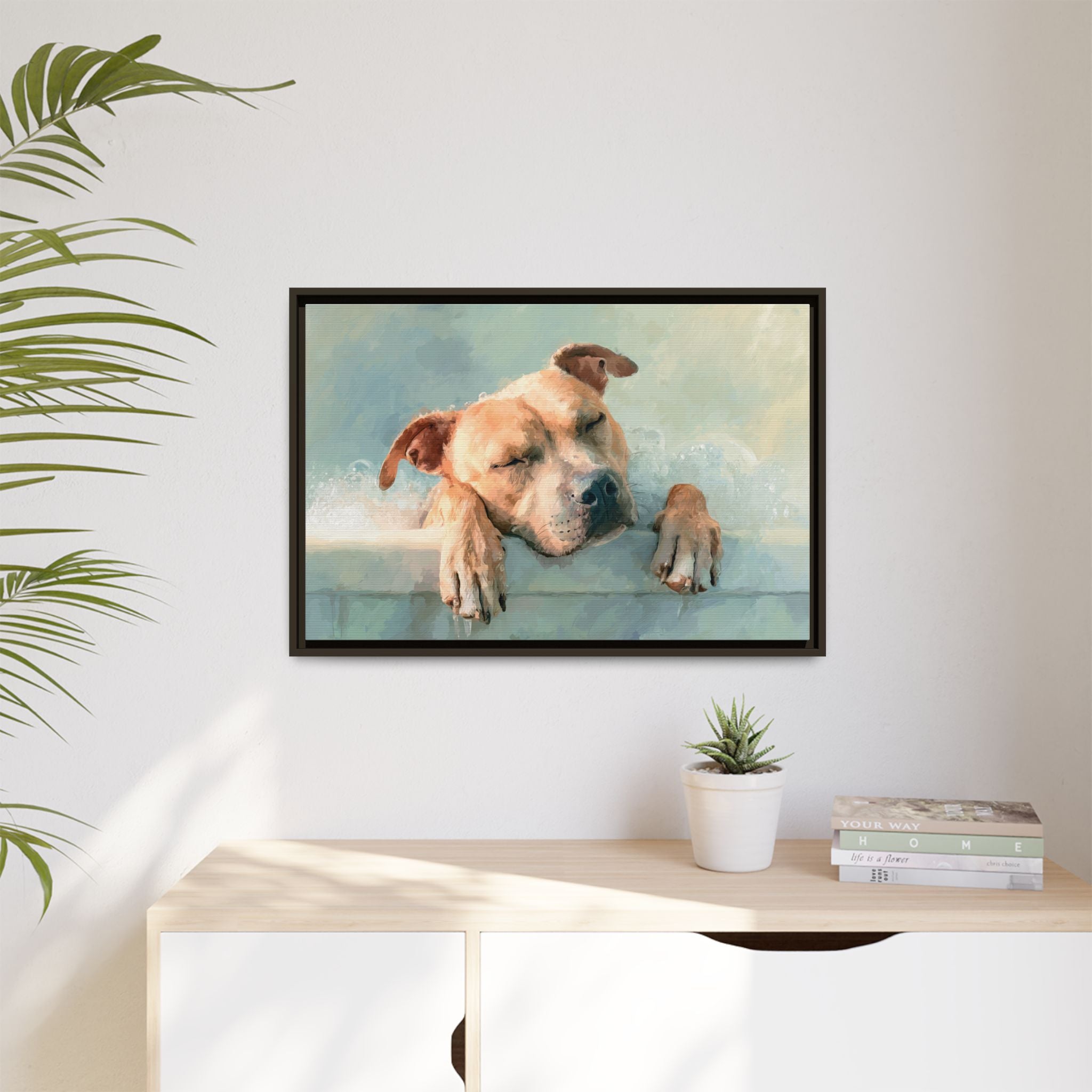 Calming Canine Portrait - Serene Dog Art Print