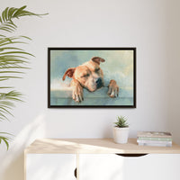 Cozy Dog Portrait | Serene Animal Artwork for Warm Spaces
