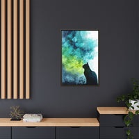 Dreamy Cat Watercolor Art Print - Serene Home Decor