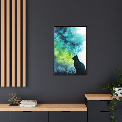 Dreamy Cat Watercolor Art Print