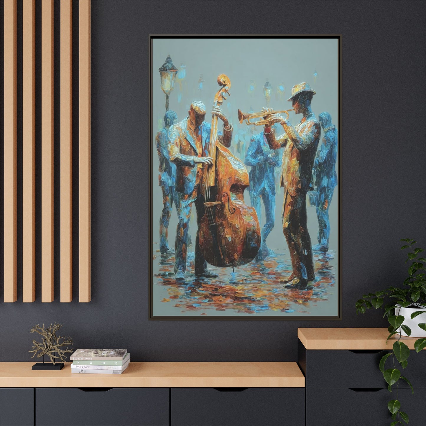 Colorful Jazz Musicians Art for Music Enthusiasts