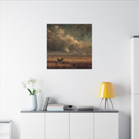 Cattle in Industrial Landscape | Vintage Style Art Print