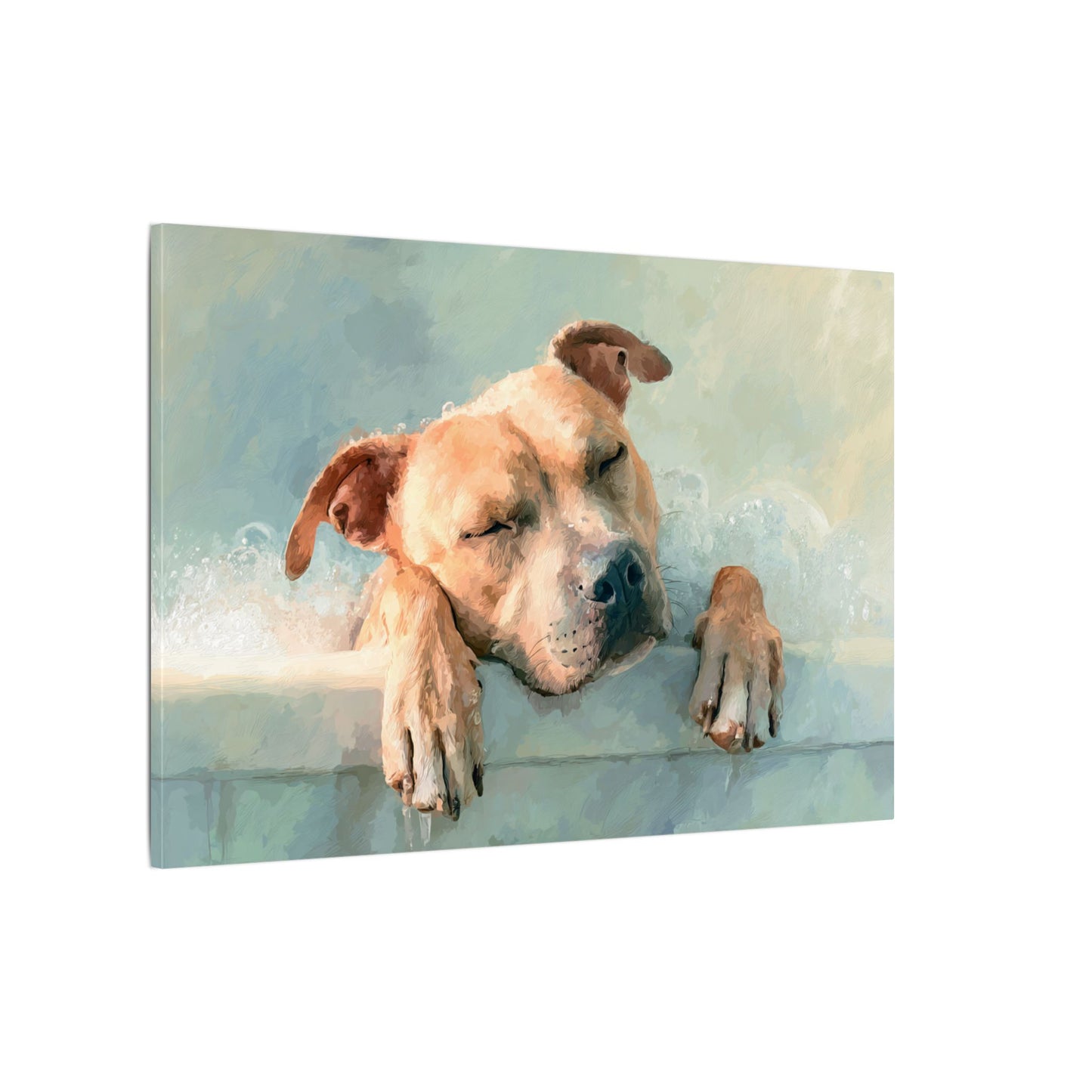 Calming Canine Portrait - Serene Dog Art Print