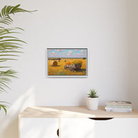 Sunflower Harvest Wagon Decor | Rustic Farm Art for Home