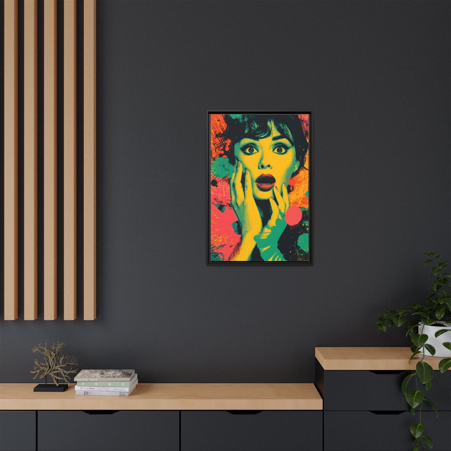 Surreal Pop Art Woman – Vibrant Modern Wall Art