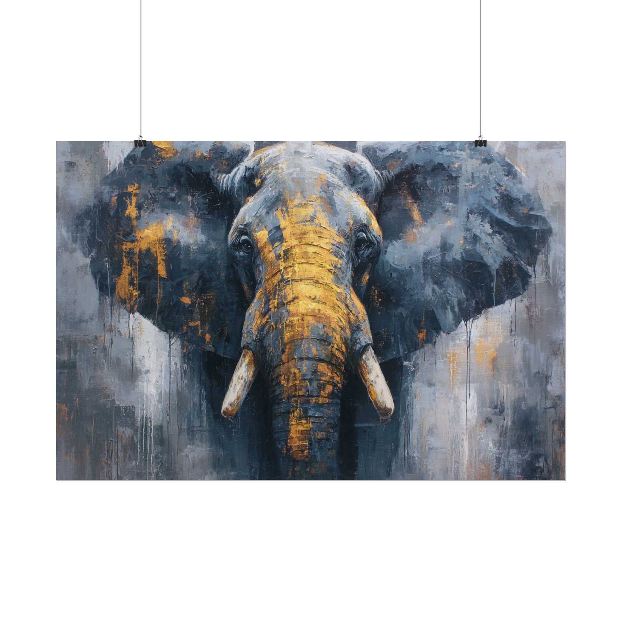 Majestic Elephant Wall Art - Abstract Animal Decor