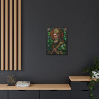 Saint Artwork | Irish Heritage Art | Traditional Green Tones