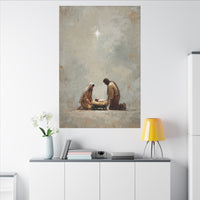 Nativity Scene Art Print - Warm Family Vibes