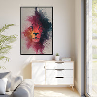 Majestic Lion Watercolor Art | Vibrant Animal Portrait