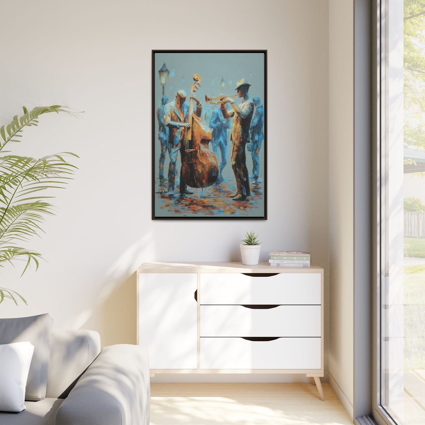 Colorful Jazz Musicians Art for Music Enthusiasts