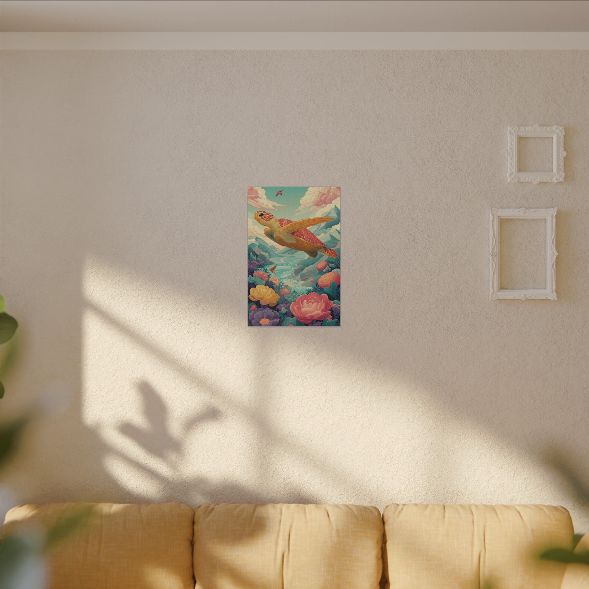 Vibrant Turtle Art | Whimsical Nature Illustration
