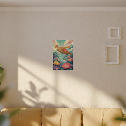 Vibrant Turtle Art | Whimsical Nature Illustration