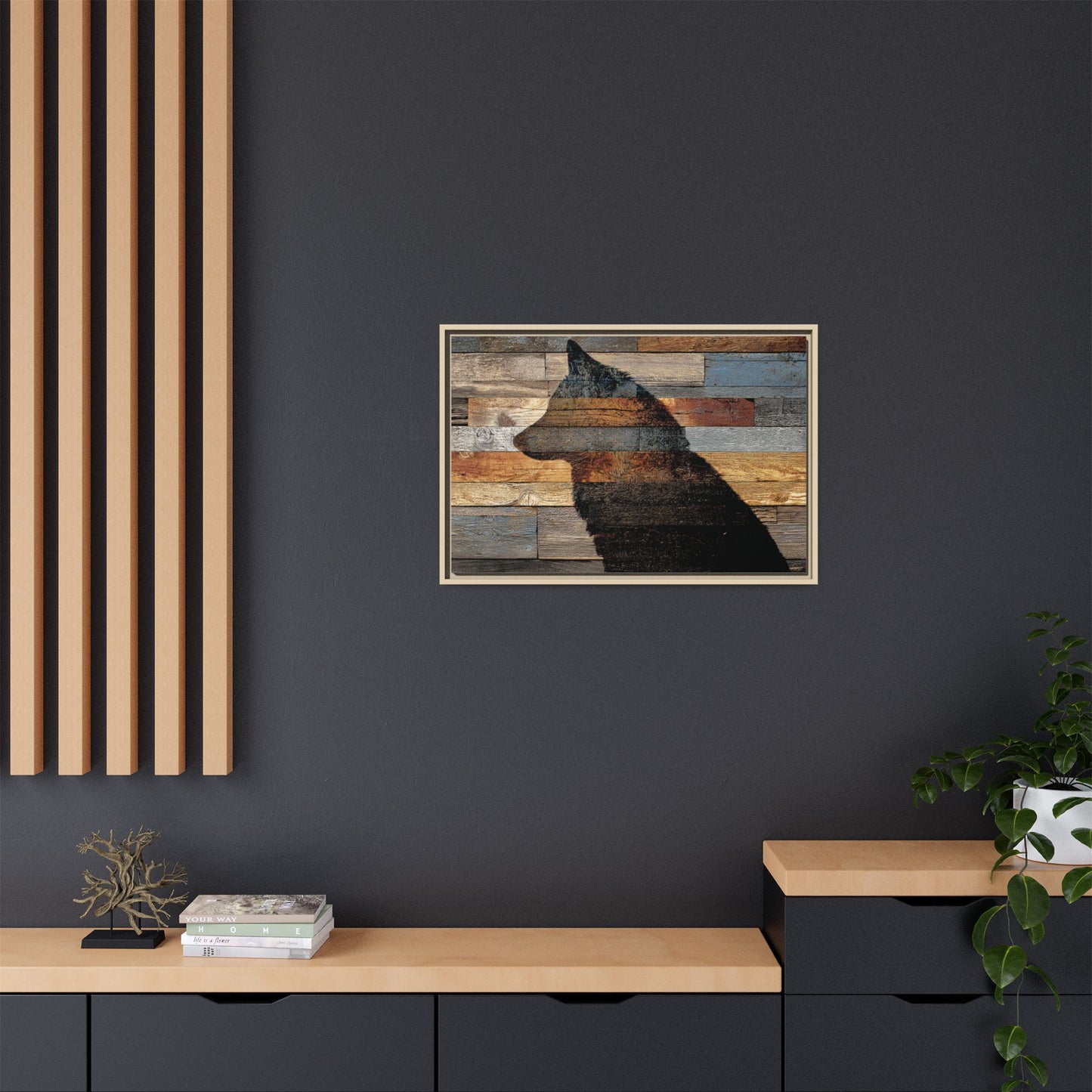 Rustic Wolf Silhouette Wall Art | Nature Inspired Decor