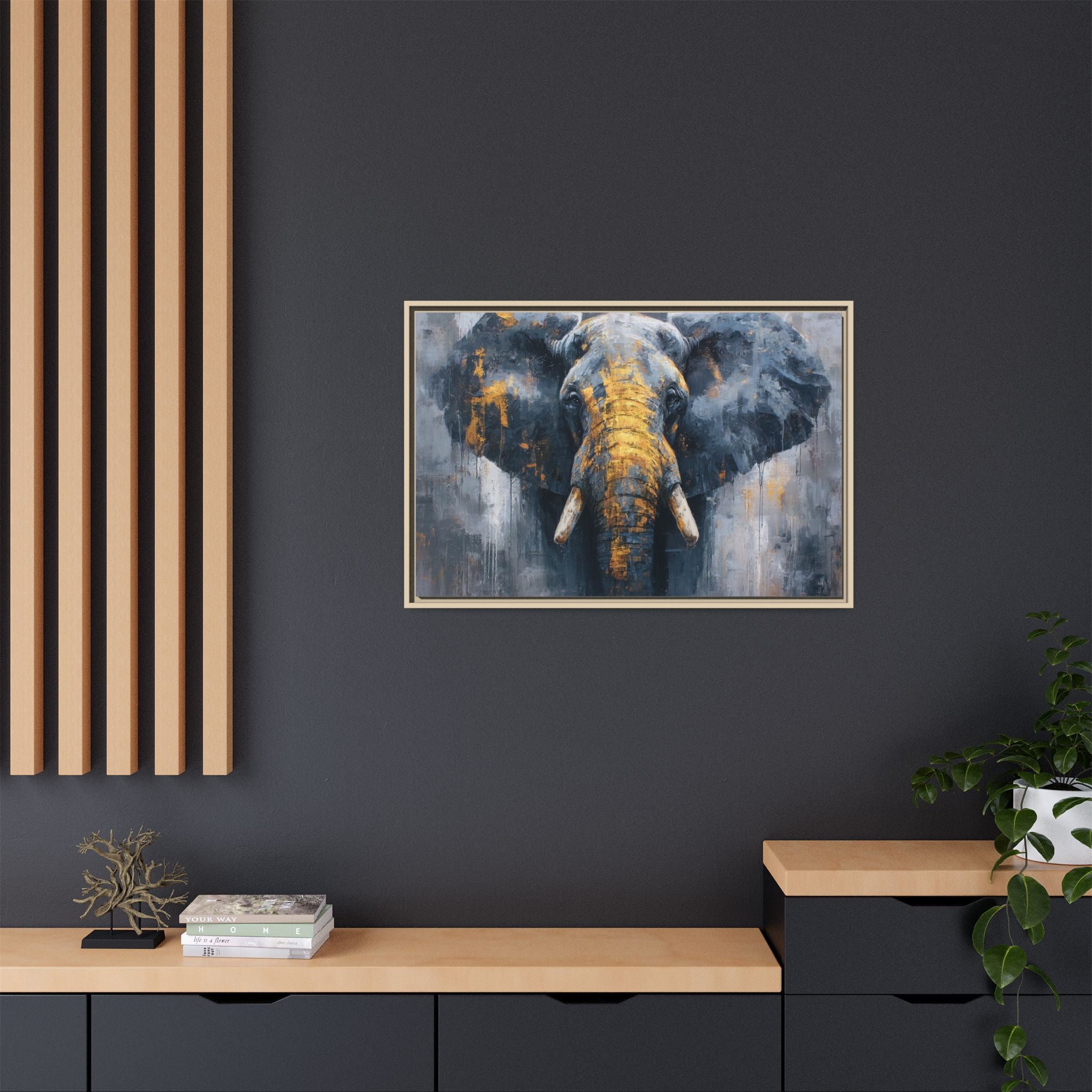 Majestic Elephant Wall Art - Abstract Animal Decor