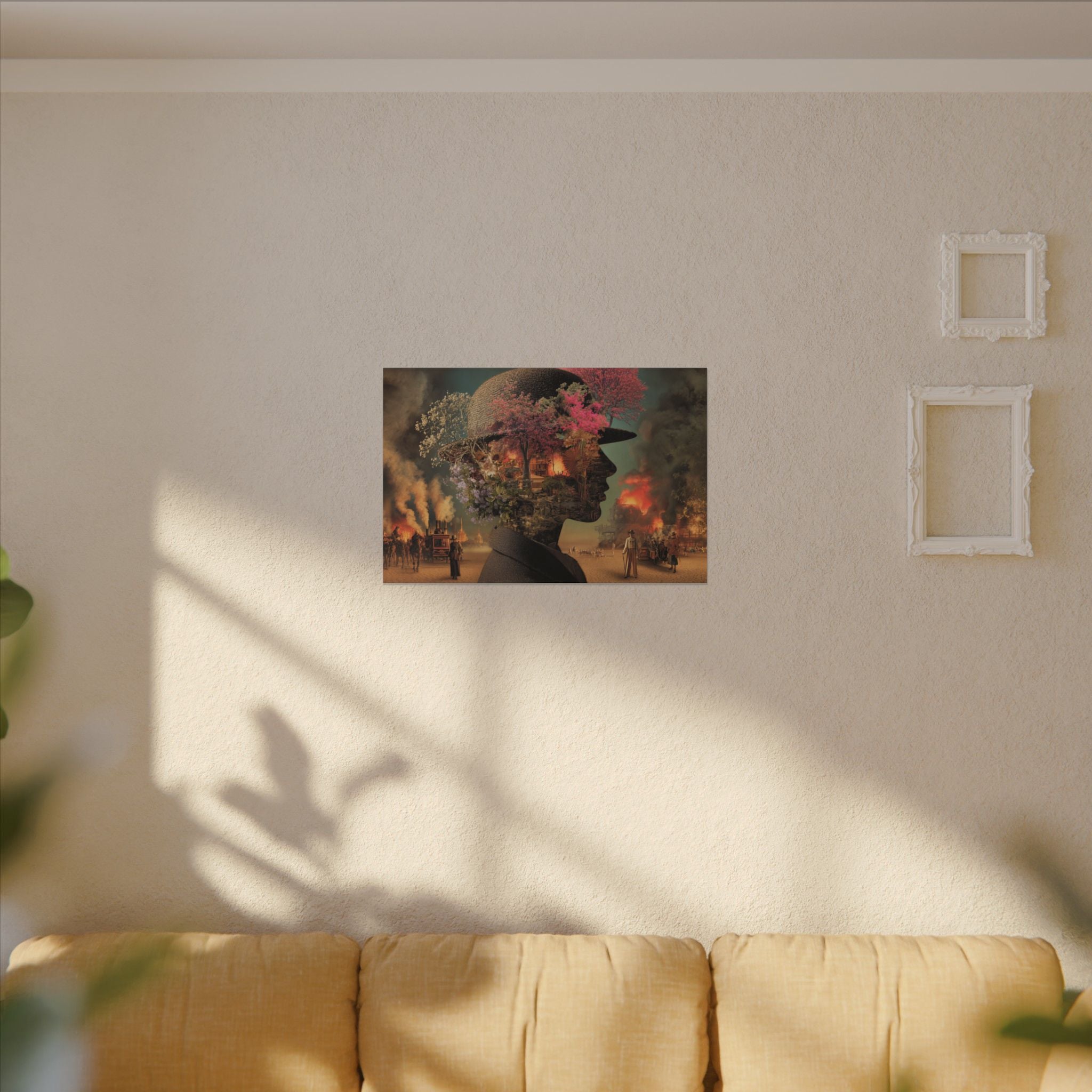 Surreal Botanical Portrait Art | Unique Digital Illustration