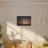 Rustic Cross Wall Art with Draped Fabric | Inspirational Decor